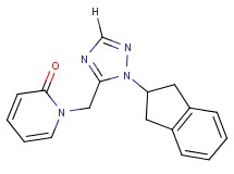 1-{[1-(2,3-dihydro-1H-inden-2-yl)-1H-1,2,4-triazol-5-yl]methyl}pyridin-2(1H)-one
