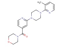 4-{2-[4-(3-methyl-2-pyridinyl)-1-piperazinyl]isonicotinoyl}morpholine