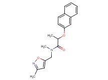 N-methyl-N-[(3-methyl-5-isoxazolyl)methyl]-2-(2-naphthyloxy)propanamide