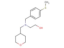 2-[[4-(methylthio)benzyl](tetrahydro-2H-pyran-4-ylmethyl)amino]ethanol