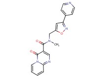 N-methyl-4-oxo-N-{[3-(4-pyridinyl)-5-isoxazolyl]methyl}-4H-pyrido[1,2-a]pyrimidine-3-carboxamide