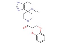 1'-(2,3-dihydro-1,4-benzodioxin-2-ylcarbonyl)-5-methyl-1,5,6,7-tetrahydrospiro[imidazo[4,5-c]pyridine-4,4'-piperidine]