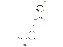 5-chloro-N-[2-(1-isopropylpiperidin-3-yl)ethyl]thiophene-2-carboxamide