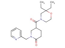 5-[(2,2-diethyl-4-morpholinyl)carbonyl]-1-(2-pyridinylmethyl)-2-piperidinone