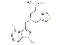 N-[(4-chloro-1-methyl-1H-indazol-3-yl)methyl]-N',N'-dimethyl-N-(3-thienylmethyl)ethane-1,2-diamine