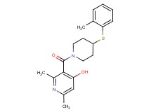 2,6-dimethyl-3-({4-[(2-methylphenyl)thio]-1-piperidinyl}carbonyl)-4-pyridinol