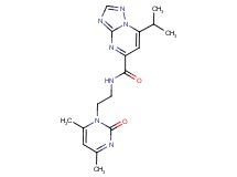 N-[2-(4,6-dimethyl-2-oxo-1(2H)-pyrimidinyl)ethyl]-7-isopropyl[1,2,4]triazolo[1,5-a]pyrimidine-5-carboxamide
