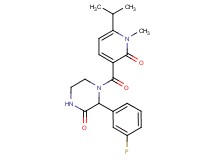 3-(3-fluorophenyl)-4-[(6-isopropyl-1-methyl-2-oxo-1,2-dihydropyridin-3-yl)carbonyl]piperazin-2-one