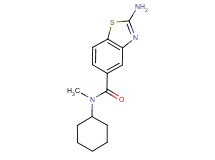 2-amino-N-cyclohexyl-N-methyl-1,3-benzothiazole-5-carboxamide trifluoroacetate