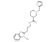 1-(2-furylmethyl)-N-[3-(1-methyl-1H-benzimidazol-2-yl)propyl]-3-piperidinecarboxamide
