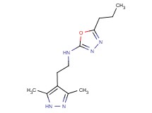 N-[2-(3,5-dimethyl-1H-pyrazol-4-yl)ethyl]-5-propyl-1,3,4-oxadiazol-2-amine