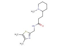 N-[(4,5-dimethyl-1,3-thiazol-2-yl)methyl]-3-(1-methyl-2-piperidinyl)propanamide