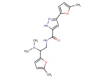 N-[2-(dimethylamino)-2-(5-methyl-2-furyl)ethyl]-3-(5-methyl-2-furyl)-1H-pyrazole-5-carboxamide