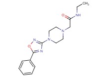 N-ethyl-2-[4-(5-phenyl-1,2,4-oxadiazol-3-yl)-1-piperazinyl]acetamide