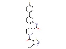 N-(4'-fluoro-3-biphenylyl)-1-[(4-methyl-1,2,3-thiadiazol-5-yl)carbonyl]-3-piperidinecarboxamide