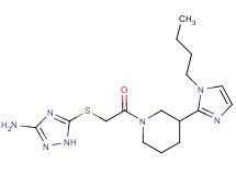 5-({2-[3-(1-butyl-1H-imidazol-2-yl)-1-piperidinyl]-2-oxoethyl}thio)-1H-1,2,4-triazol-3-amine