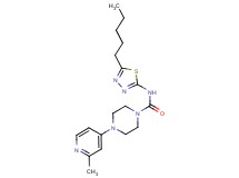 4-(2-methylpyridin-4-yl)-N-(5-pentyl-1,3,4-thiadiazol-2-yl)piperazine-1-carboxamide