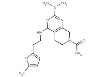 7-acetyl-N~2~,N~2~-dimethyl-N~4~-[2-(5-methyl-2-furyl)ethyl]-5,6,7,8-tetrahydropyrido[3,4-d]pyrimidine-2,4-diamine