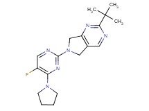 2-tert-butyl-6-(5-fluoro-4-pyrrolidin-1-ylpyrimidin-2-yl)-6,7-dihydro-5H-pyrrolo[3,4-d]pyrimidine