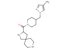 3-({4-[(4-methyl-1H-pyrazol-1-yl)methyl]-1-piperidinyl}carbonyl)-2,8-diazaspiro[4.5]decane dihydrochloride