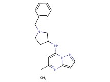 N-(1-benzyl-3-pyrrolidinyl)-5-ethylpyrazolo[1,5-a]pyrimidin-7-amine