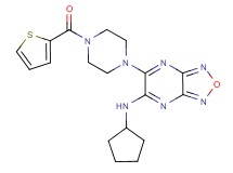 N-cyclopentyl-6-[4-(2-thienylcarbonyl)-1-piperazinyl][1,2,5]oxadiazolo[3,4-b]pyrazin-5-amine