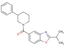 2-isopropyl-5-[(3-phenyl-1-piperidinyl)carbonyl]-1,3-benzoxazole