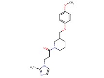3-[(4-methoxyphenoxy)methyl]-1-[3-(2-methyl-1H-imidazol-1-yl)propanoyl]piperidine