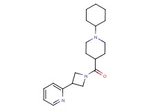 2-{1-[(1-cyclohexylpiperidin-4-yl)carbonyl]azetidin-3-yl}pyridine