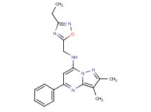 N-[(3-ethyl-1,2,4-oxadiazol-5-yl)methyl]-2,3-dimethyl-5-phenylpyrazolo[1,5-a]pyrimidin-7-amine