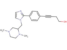 4-(4-{1-[(1,4-dimethylpiperazin-2-yl)methyl]-1H-imidazol-2-yl}phenyl)but-3-yn-1-ol