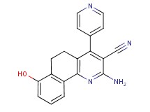 2-amino-7-hydroxy-4-pyridin-4-yl-5,6-dihydrobenzo[h]quinoline-3-carbonitrile