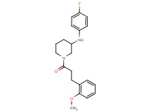 N-(4-fluorophenyl)-1-[3-(2-methoxyphenyl)propanoyl]-3-piperidinamine