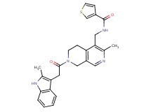 N-({3-methyl-7-[(2-methyl-1H-indol-3-yl)acetyl]-5,6,7,8-tetrahydro-2,7-naphthyridin-4-yl}methyl)-3-thiophenecarboxamide