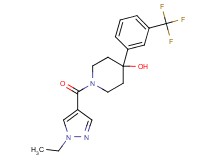 1-[(1-ethyl-1H-pyrazol-4-yl)carbonyl]-4-[3-(trifluoromethyl)phenyl]-4-piperidinol