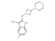 5-fluoro-3-methyl-2-[(3-morpholin-4-ylazetidin-1-yl)methyl]-1H-indole