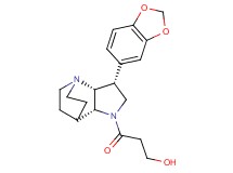 3-[(3R*,3aR*,7aR*)-3-(1,3-benzodioxol-5-yl)hexahydro-4,7-ethanopyrrolo[3,2-b]pyridin-1(2H)-yl]-3-oxopropan-1-ol