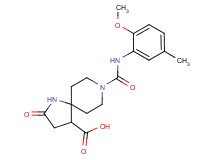 8-{[(2-methoxy-5-methylphenyl)amino]carbonyl}-2-oxo-1,8-diazaspiro[4.5]decane-4-carboxylic acid