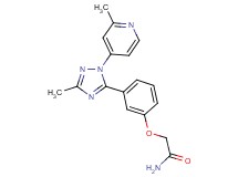 2-{3-[3-methyl-1-(2-methylpyridin-4-yl)-1H-1,2,4-triazol-5-yl]phenoxy}acetamide