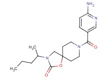 8-[(6-aminopyridin-3-yl)carbonyl]-3-(1-methylbutyl)-1-oxa-3,8-diazaspiro[4.5]decan-2-one