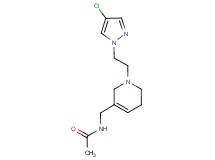 N-({1-[2-(4-chloro-1H-pyrazol-1-yl)ethyl]-1,2,5,6-tetrahydropyridin-3-yl}methyl)acetamide