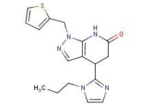 4-(1-propyl-1H-imidazol-2-yl)-1-(2-thienylmethyl)-1,4,5,7-tetrahydro-6H-pyrazolo[3,4-b]pyridin-6-one
