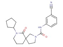 N-(3-cyanophenyl)-7-cyclopentyl-6-oxo-2,7-diazaspiro[4.5]decane-2-carboxamide