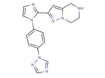 2-{1-[4-(1H-1,2,4-triazol-1-yl)phenyl]-1H-imidazol-2-yl}-4,5,6,7-tetrahydropyrazolo[1,5-a]pyrazine hydrochloride
