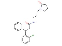 3-(2-chlorophenyl)-N-[3-(2-oxopyrrolidin-1-yl)propyl]-3-phenylpropanamide