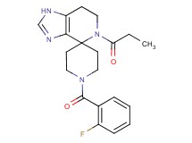 1'-(2-fluorobenzoyl)-5-propionyl-1,5,6,7-tetrahydrospiro[imidazo[4,5-c]pyridine-4,4'-piperidine]
