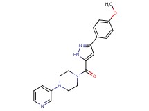 1-{[3-(4-methoxyphenyl)-1H-pyrazol-5-yl]carbonyl}-4-(3-pyridinyl)piperazine