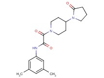 N-(3,5-dimethylphenyl)-2-oxo-2-[4-(2-oxopyrrolidin-1-yl)piperidin-1-yl]acetamide