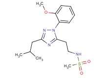 N-{2-[3-isobutyl-1-(2-methoxyphenyl)-1H-1,2,4-triazol-5-yl]ethyl}methanesulfonamide