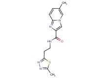 6-methyl-N-[2-(5-methyl-1,3,4-thiadiazol-2-yl)ethyl]imidazo[1,2-a]pyridine-2-carboxamide